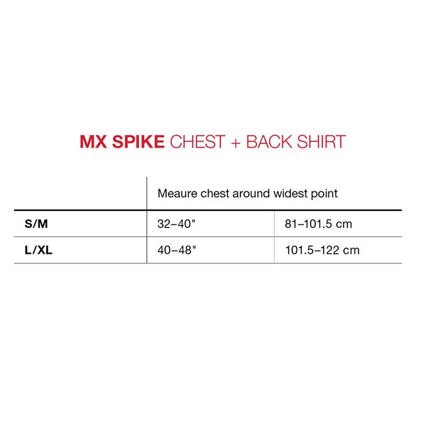 G-FORM MX Spike Chest Back Shirt S