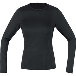 GORE M Women Base Layer Long Sleeve Shirt-black-40