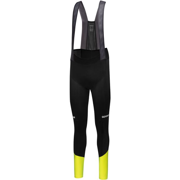 GORE Spinshift Thermo Bib Tights+ Mens black/neon yellow L