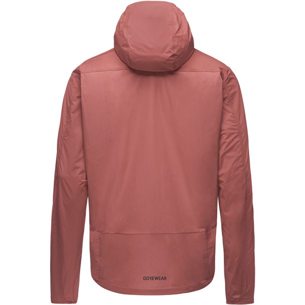 GORE FERNFLOW Hooded Windbreaker Mens lab rose XL