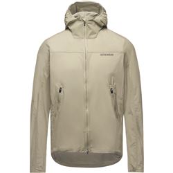 GORE FERNFLOW Hooded Windbreaker Mens tech beige M