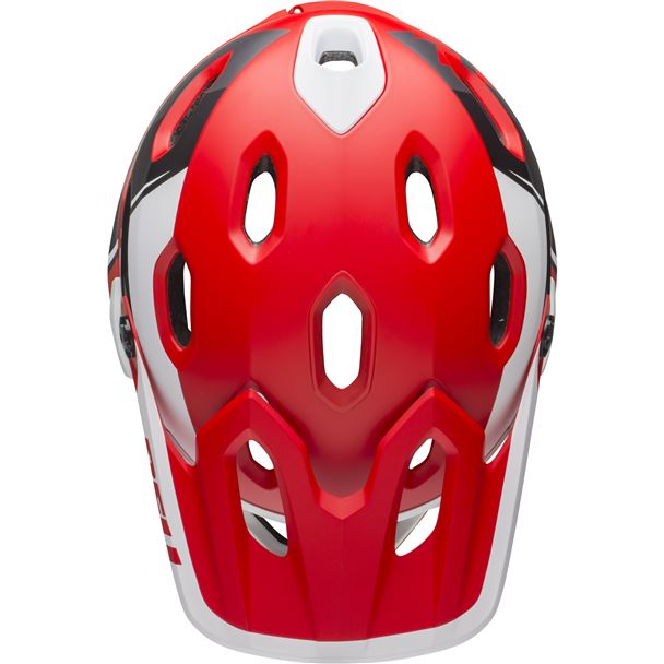 BELL Super DH MIPS Mat Red/White/Black L