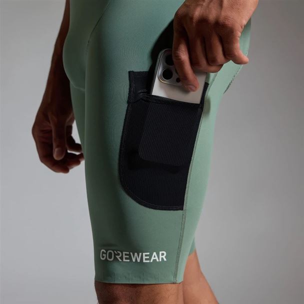 GORE SPINSHIFT Cargo Bib Shorts+ Mens slate green L