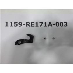 R.Dropout RE171A Bracket Al JY001B ano.blk W/2-M 2x0.5x8L STL