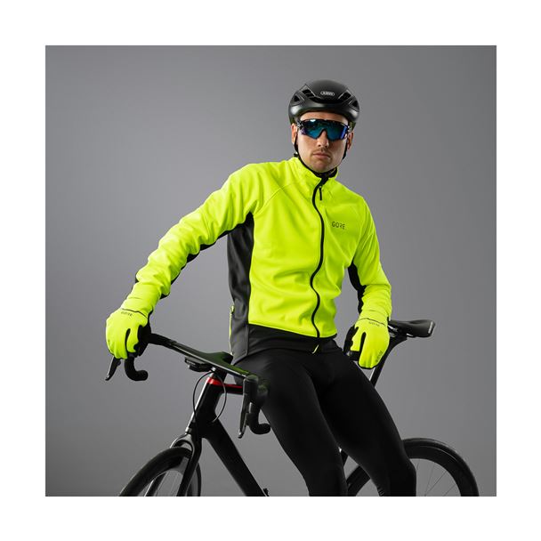 GORE C3 WINDSTOPPER® Thermo Jacket Mens neon yellow / black XXL