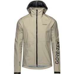 GORE LUPRA GORE-TEX Hooded Logo Jacket Mens tech beige / black L