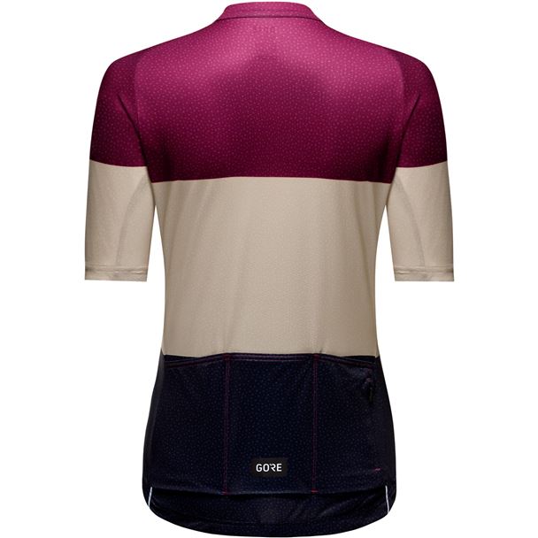 GORE Spirit Stripes Jersey Womens process purple/tech beige 38