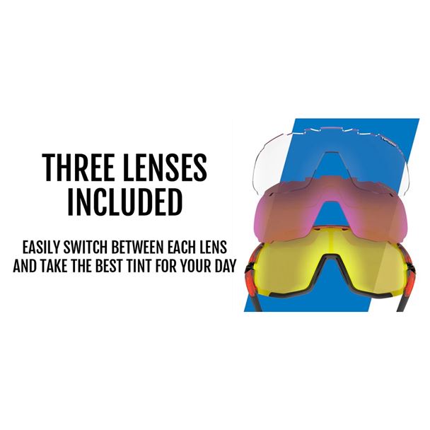 TIFOSI Sledge  Crystal Red (Clarion Yellow/AC Red/Clear)