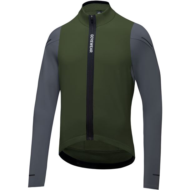 GORE Spinshift Thermo Long Sleeve Jersey Mens utility green/lab graphite L