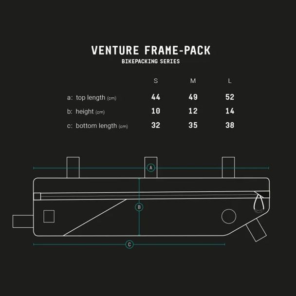 AGU Venture Tube Frame Bag Blue Armagnac 3 L