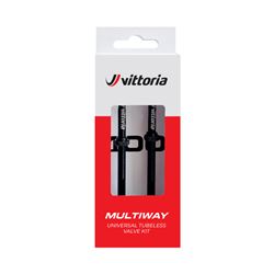 VITTORIA Multiway tubeless valve alloy black 40mm (2 pcs)