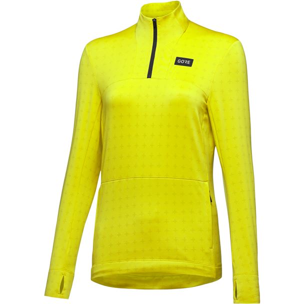 GORE Everyday Thermo 1/4-Zip Womens neon yellow XXS/34