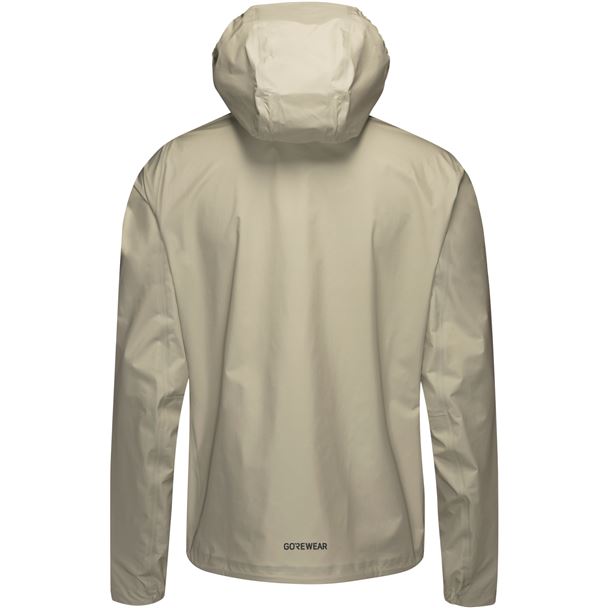 GORE LUPRA GORE-TEX Hooded Logo Jacket Mens tech beige / black L