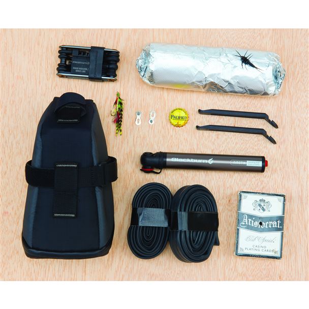 BLACKBURN Grid Large Seat Bag Black Reflective