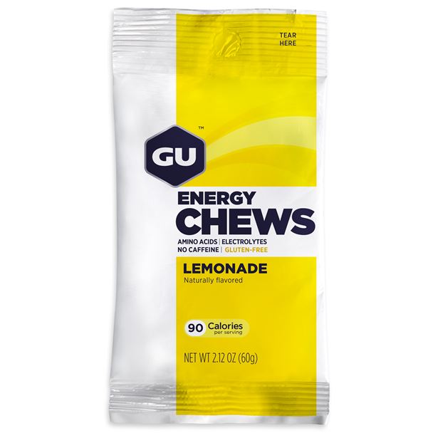 GU Energy Chews 60 g Lemonade 1 SÁČEK (balení 12ks)