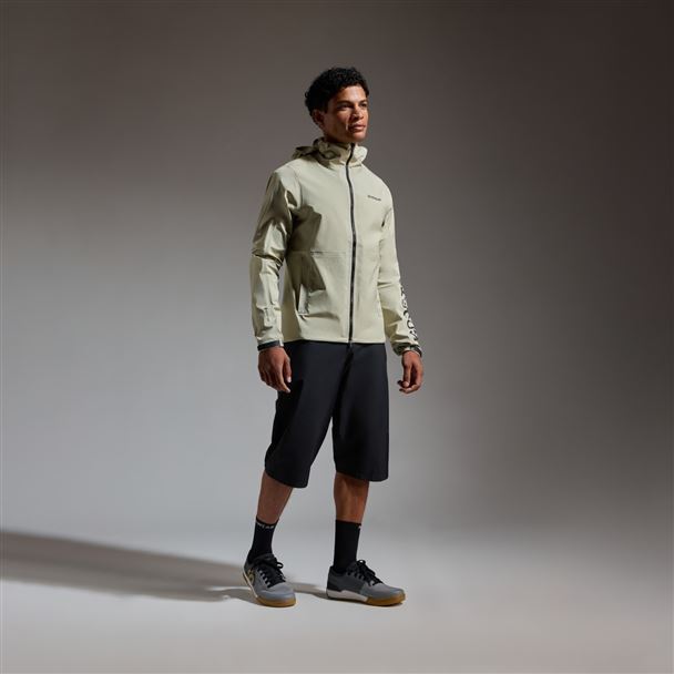 GORE LUPRA GORE-TEX Hooded Logo Jacket Mens tech beige / black L