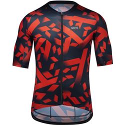 GORE Spirit Signal Camo Jersey Mens orbit blue/fireball S