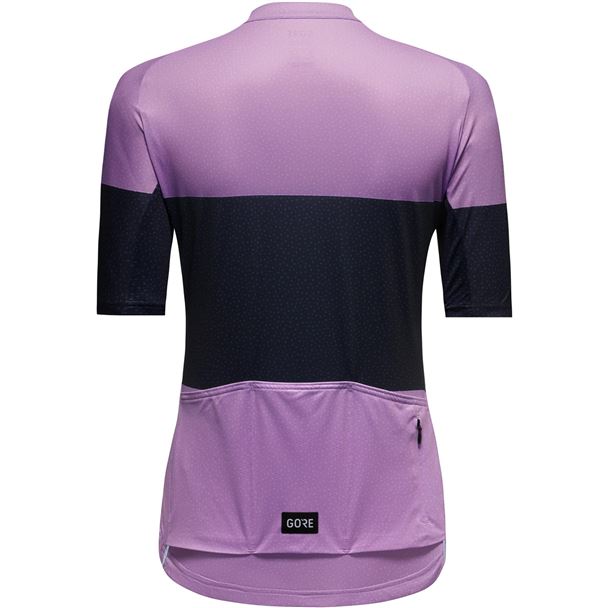 GORE Spirit Stripes Jersey Womens scrub purple/orbit blue 42