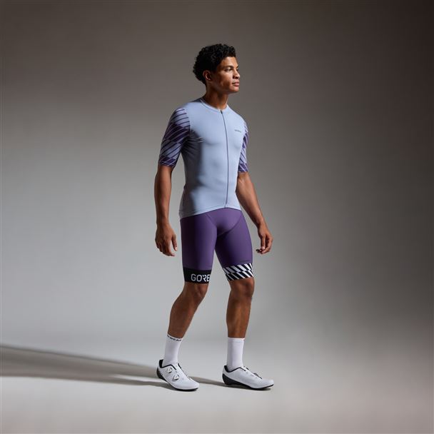 GORE SWIFTRIDE Optical Jersey Mens amethyst grey/purple indigo S
