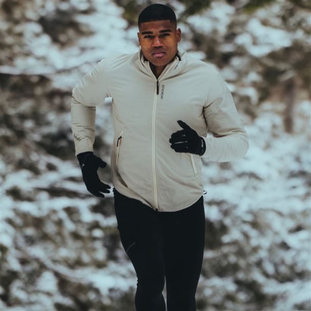 GORE CONCURVE WINDSTOPPER® Insulated Hooded Jacket Mens tech beige L