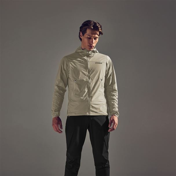 GORE FERNFLOW Hooded Windbreaker Mens tech beige XXL
