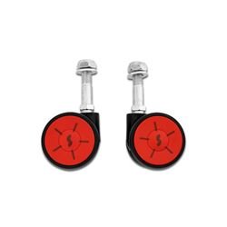 SCICON Set of 2 Multi-Wheels for AeroComfort 3.0 bike bags (black/red)