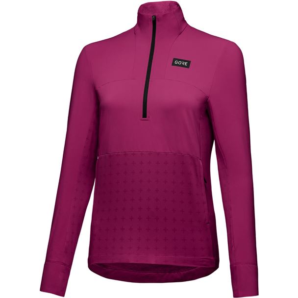 GORE TrailKPR Hybrid 1/2-Zip Womens process purple XXS/34