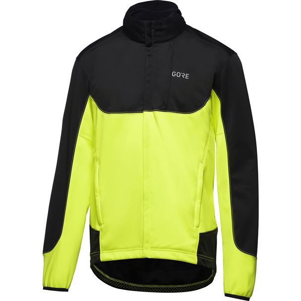 GORE C5 GWS Thermo Trail Jacket black/neon yellow M