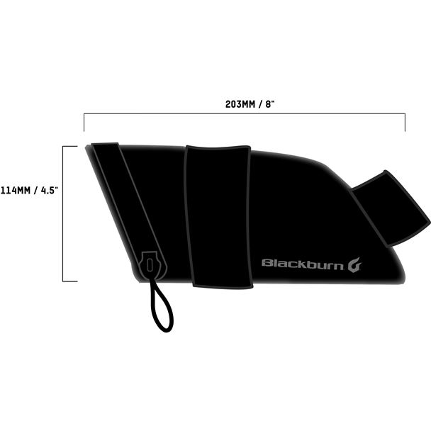BLACKBURN Grid Large Seat Bag Black Reflective