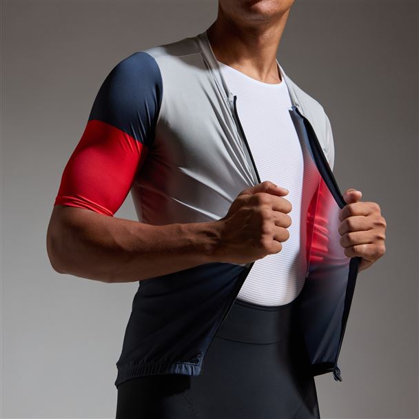 GORE SWIFTRIDE Block Jersey Mens lab graphite/lab red XL