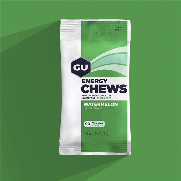 GU Energy Chews 60 g Watermelon 1 SÁČEK (balení 12ks)