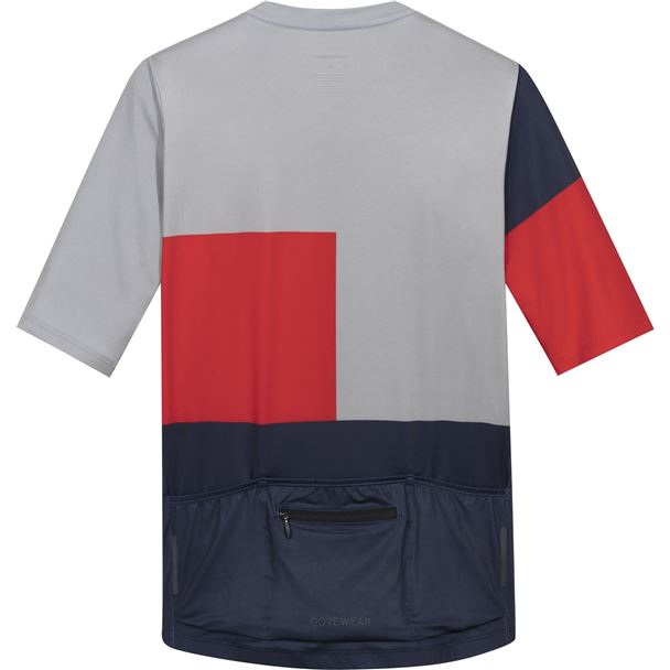 GORE SWIFTRIDE Block Jersey Mens lab graphite/lab red L