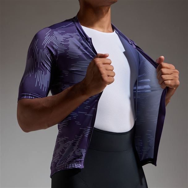 GORE SWIFTRIDE Electro Jersey Mens purple indigo/amethyst grey L