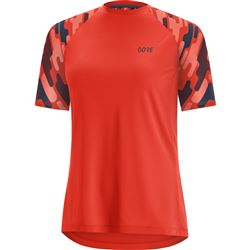 GORE C5 Women Trail Short Sleeve Jersey-fireball/orbit blue-36