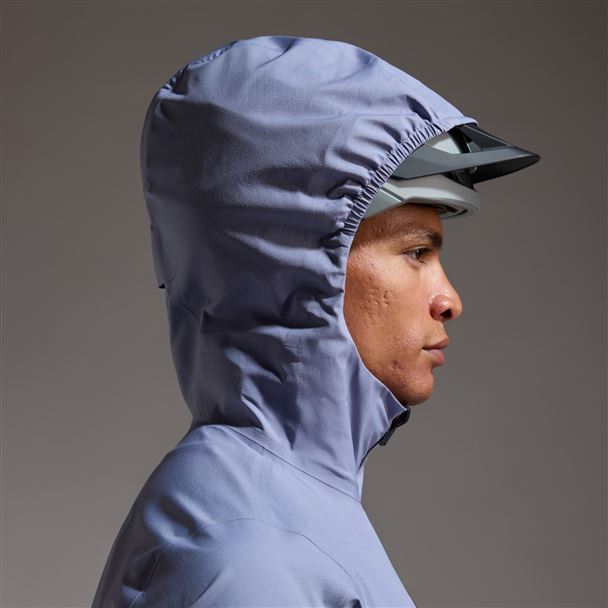 GORE LUPRA GORE-TEX Hooded Logo Jacket Mens amethyst grey/purple indigo L