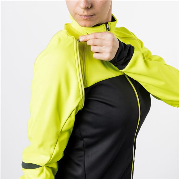 GORE Phantom Jacket Womens black / neon yellow 42