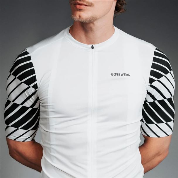 GORE SWIFTRIDE Optical Jersey Mens white / black XL