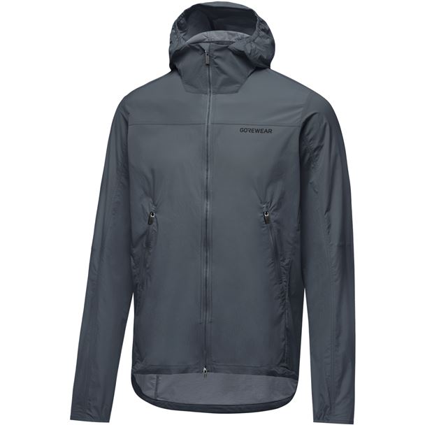 GORE Fernflow Hooded Windbreaker Mens lab graphite L