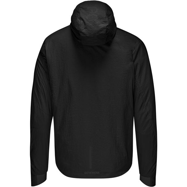 GORE CONCURVE WINDSTOPPER® Insulated Hooded Jacket Mens black M
