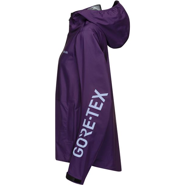 GORE LUPRA GORE-TEX Hooded Logo Jacket Womens purple indigo/amethyst grey S