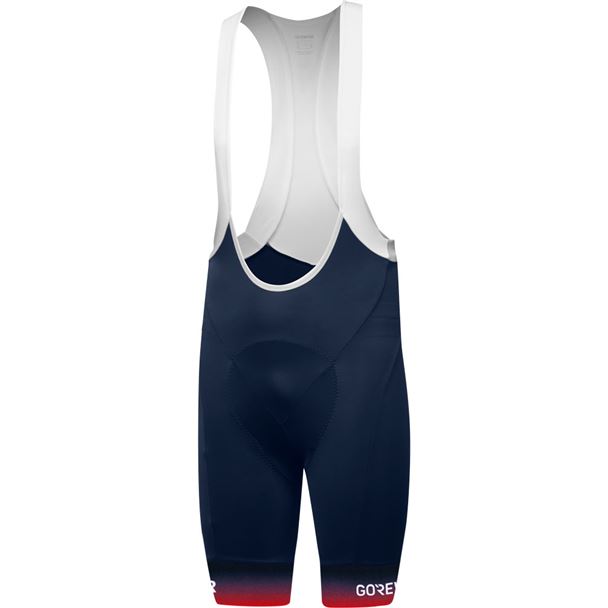 GORE Fade Bib Shorts+ orbit blue/fireball-XL