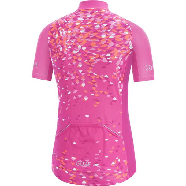 GORE C3 Women Petals Jersey-raspberry rose/coral glow-38