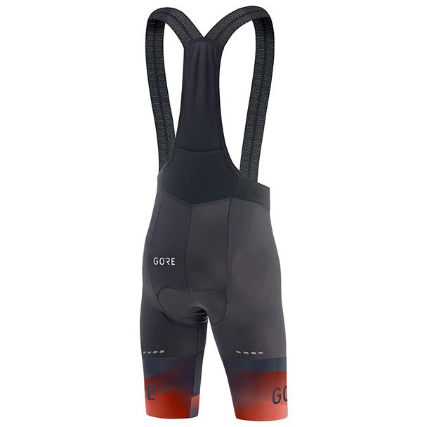 GORE Fade Bib Shorts+ black/fireball XL