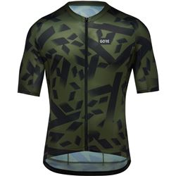 GORE Spirit Signal Camo Jersey Mens utility green/black S