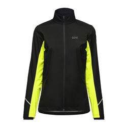 GORE R3 Wmn Partial GTX I Jacket black/neon yellow 44