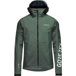 GORE LUPRA GORE-TEX Hooded Logo Jacket Mens slate green/white L
