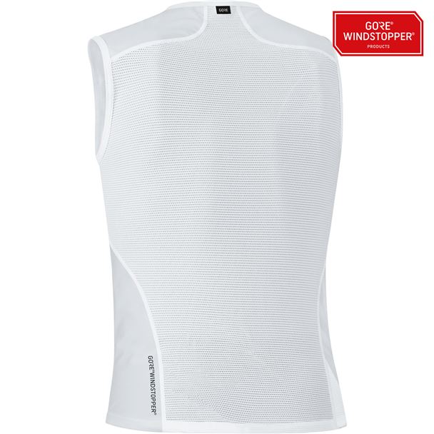 GORE M WS Base Layer Sleeveless Shirt-light grey/white-XL