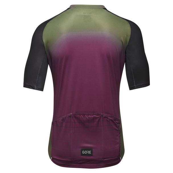 GORE Grid Fade Jersey 2.0 Mens utility green/process purple L