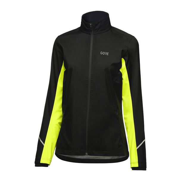 GORE R3 Wmn Partial GTX I Jacket black/neon yellow XL/44