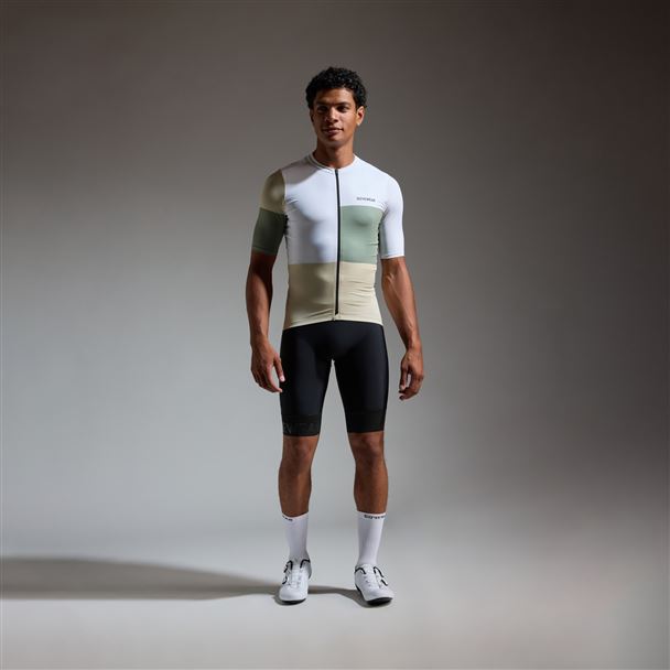 GORE SWIFTRIDE Block Jersey Mens white/slate green M